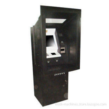 Wall Mounted Touchscreen Payment Kiosk With Pin Pad, Card, Through The Wall Atm